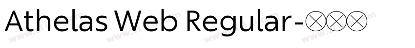 Athelas Web Regular字体转换